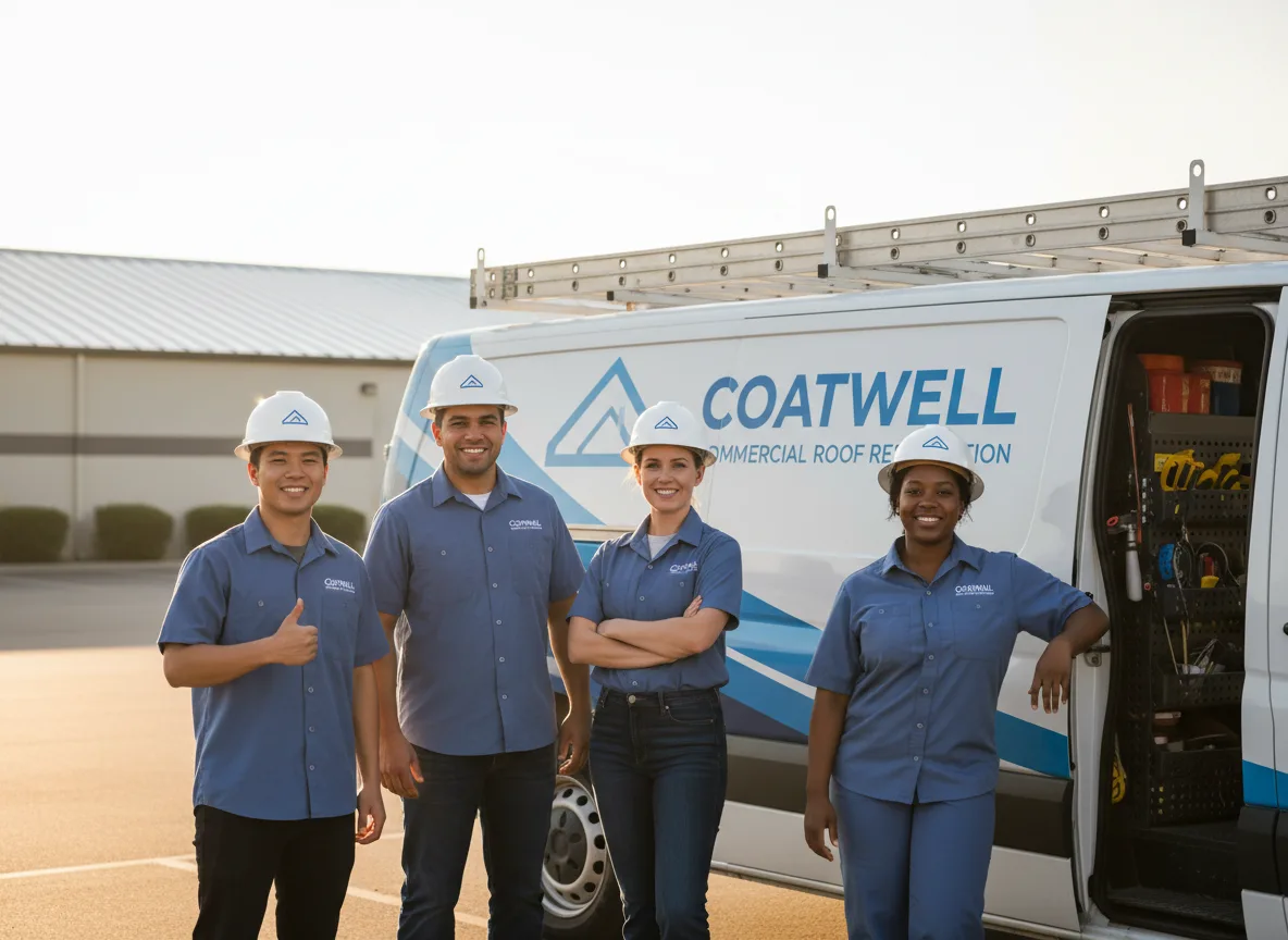 Commercial roof coating company in Goldsmith, IN